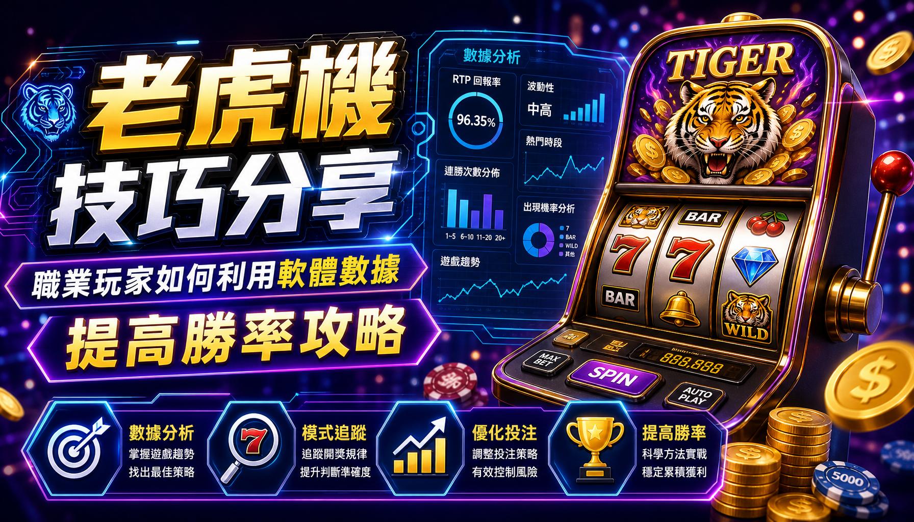老虎機技巧分享:職業玩家如何利用軟體數據提高勝率攻略