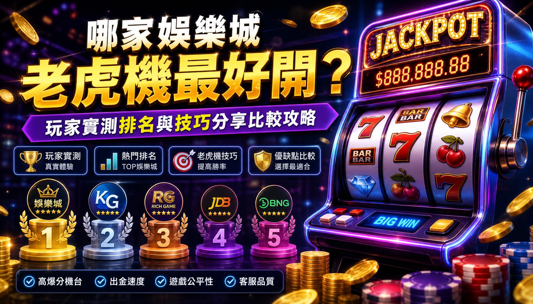 哪家娛樂城老虎機最好開？玩家實測排名與技巧分享比較攻略